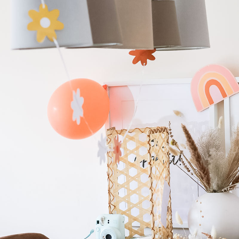 DIY Boho Regenbogen Party Girlande