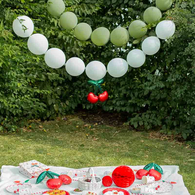 linking ballons grün weiss