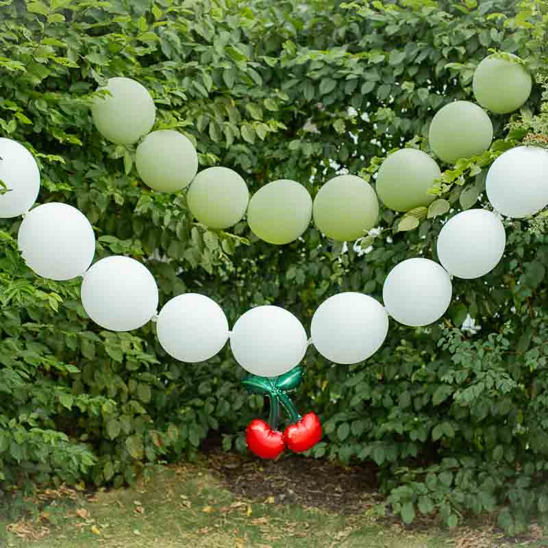 linking ballons grün weiss