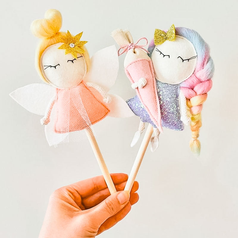 Feen Cake Topper / Handmade / Filz & Tüll