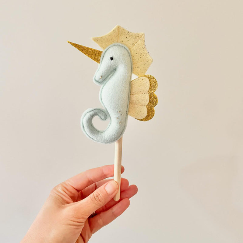 Seepferdchen Cake Topper / Handmade / Filz