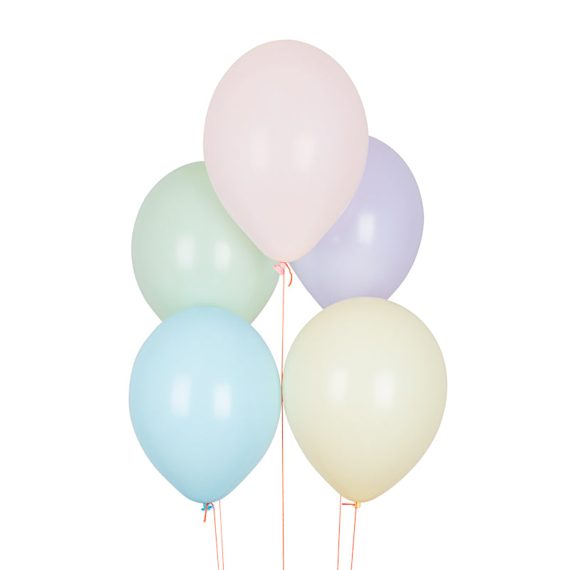 Ballon-Set Regenbogen Pastell (