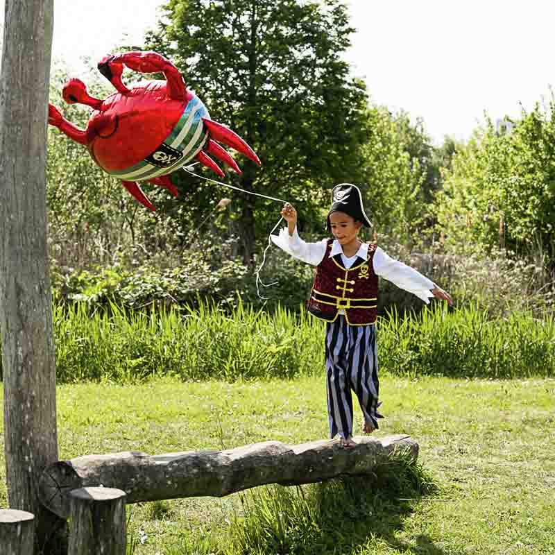 Piraten Krabbe als Folienballon 