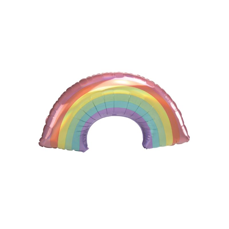 pastell regenbogen folienballon