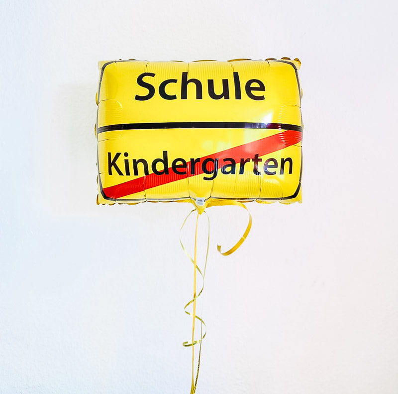 Schule - Kindergarten Folienballon Gelb