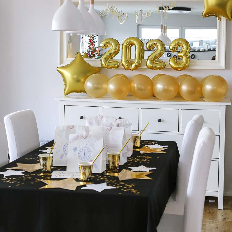 silvester party deko