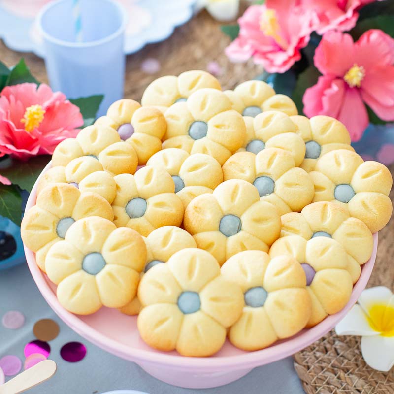 stitch blumen kekse