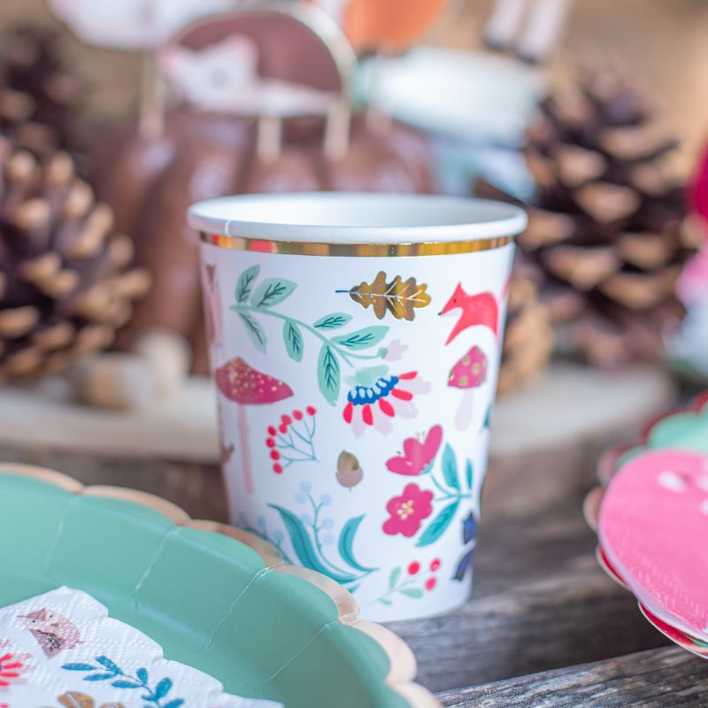 Herbst Wald Party Becher