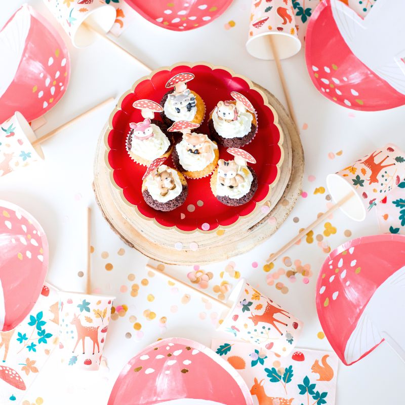 Mini Cupcake Topper Fliegenpilze 