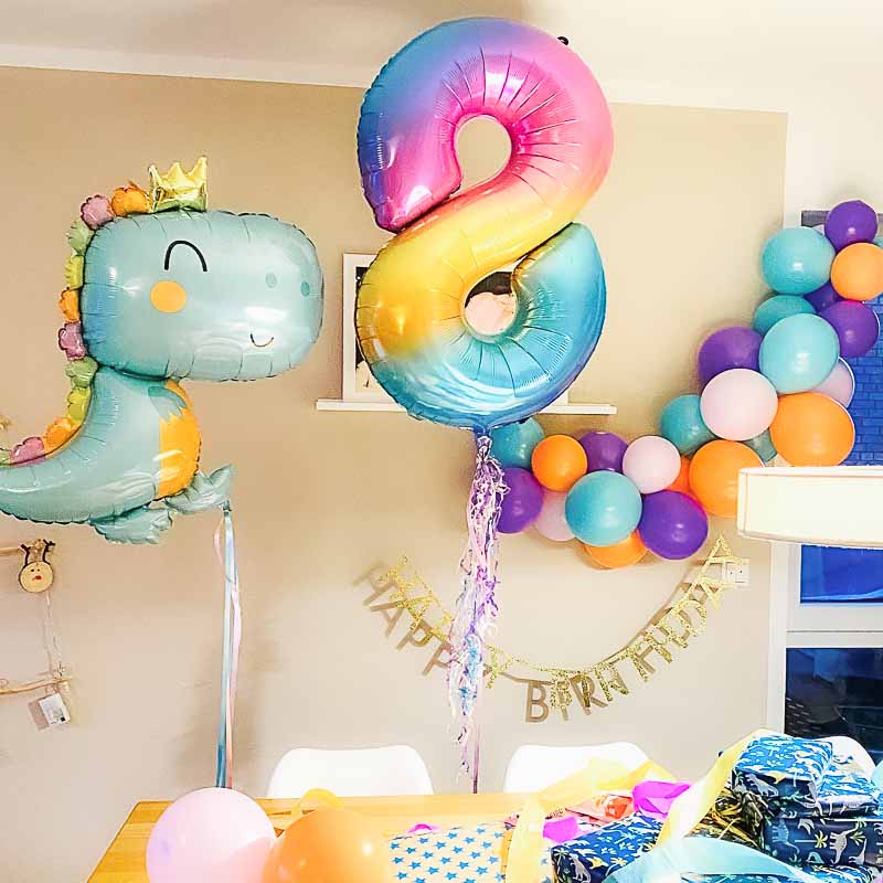 8 geburtstag folienballon zahl