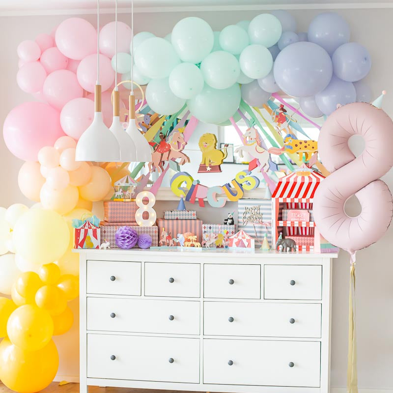 Krepp Mix / Regenbogen Pastell