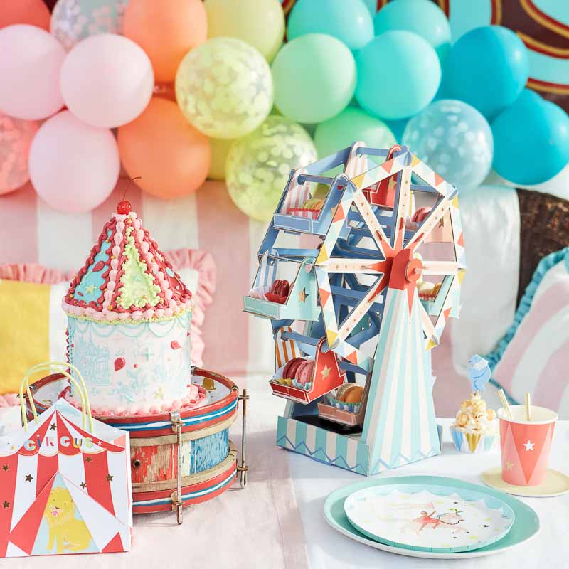 zelt deko geburtstag Zirkus Zelt Geschenk Tüten (8 Stück) – Printfetti