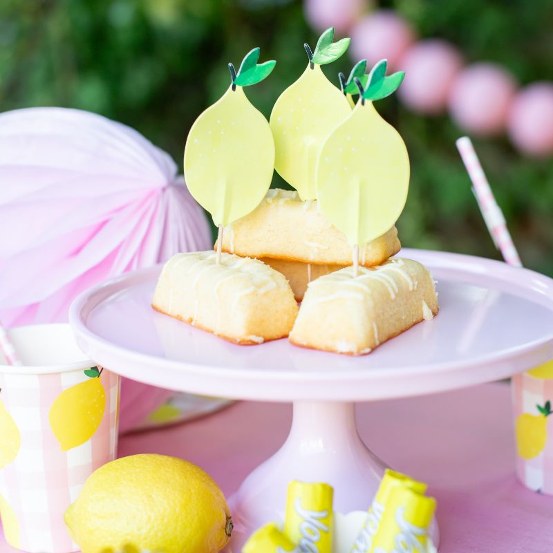 Zitronen Cupcake Topper
