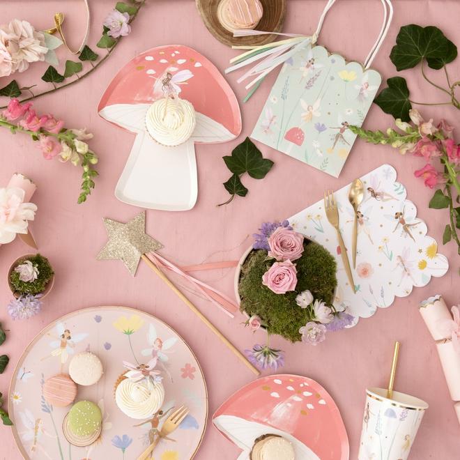 Feen Servietten mit Blumenmuster (16 Stück) – Printfetti