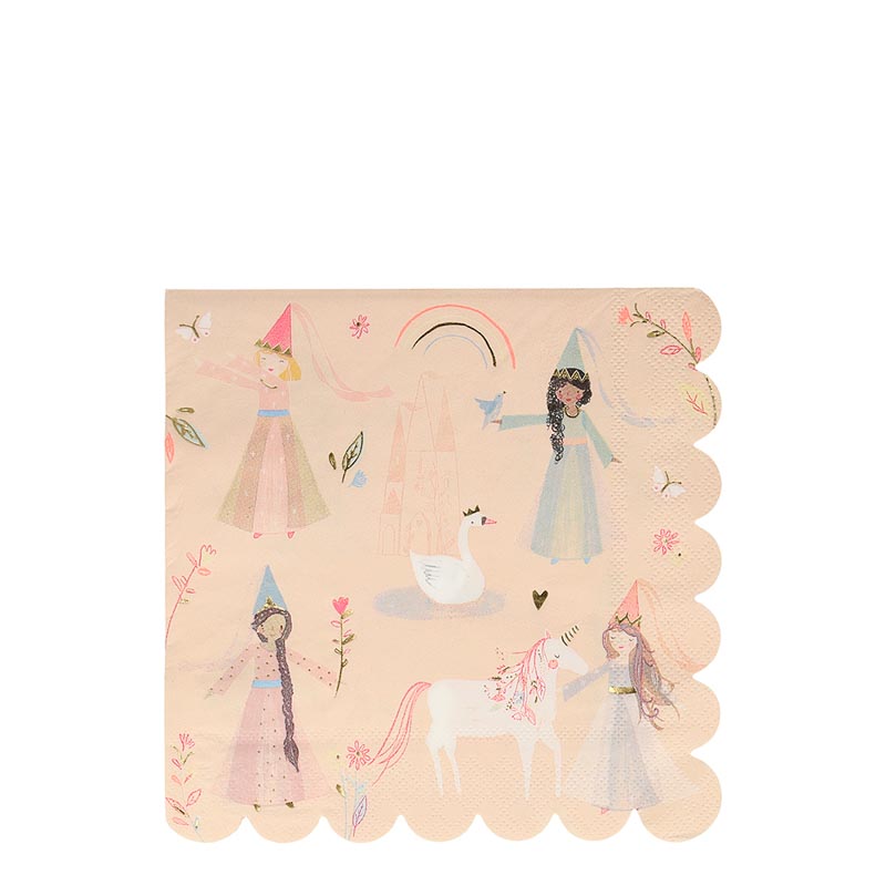 Fee Prinzessin Partygeschirr Set Für 10 Personen – Inkl. Teller, Becher, Deko & Giveaways