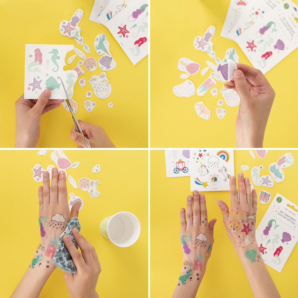 Meerjungfrau Kinder-Tattoos
