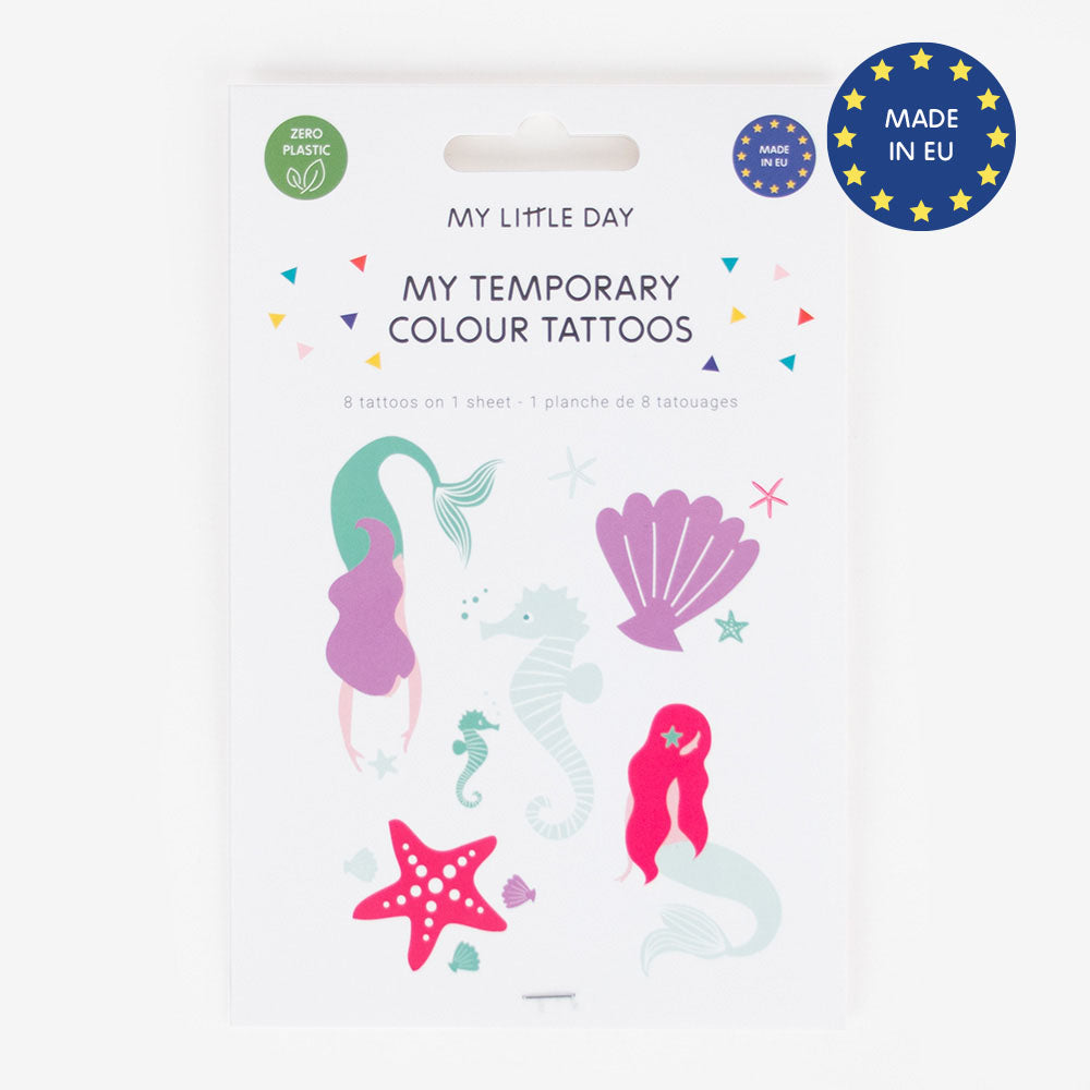 Meerjungfrau Kinder-Tattoos