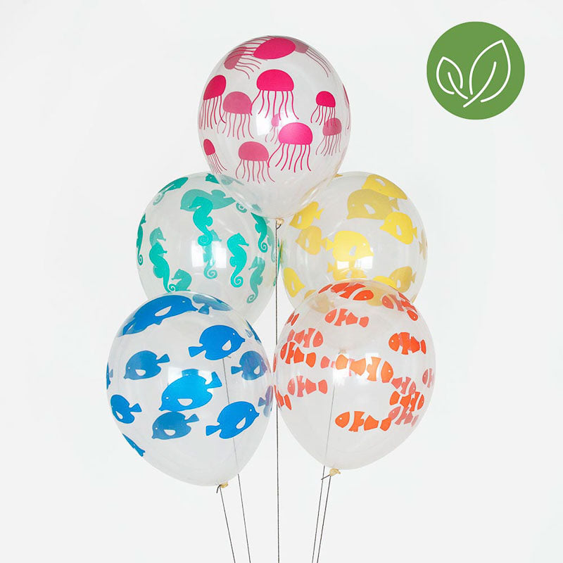 DIWULI Blumen-Ballon-Set – 6-teilig Mit Blüten & Blättern | Für Kindergeburtstage & Partys