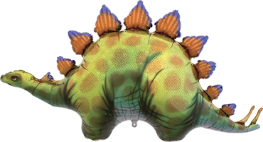 stegosaurus dino ballon grün braun