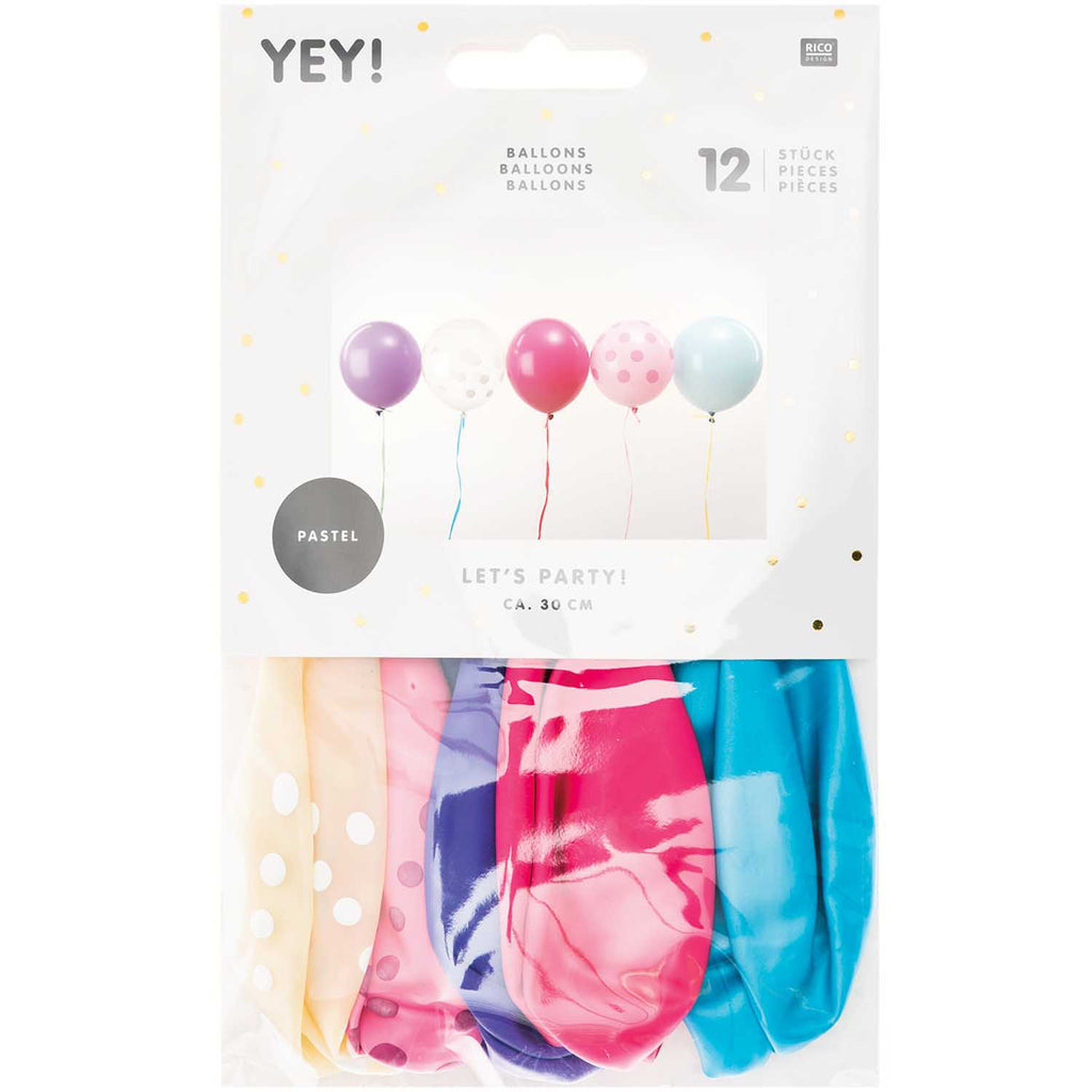 ballon mix passtel flieder