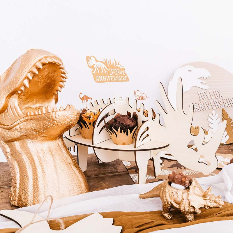Dinosaurier Cupcake Display