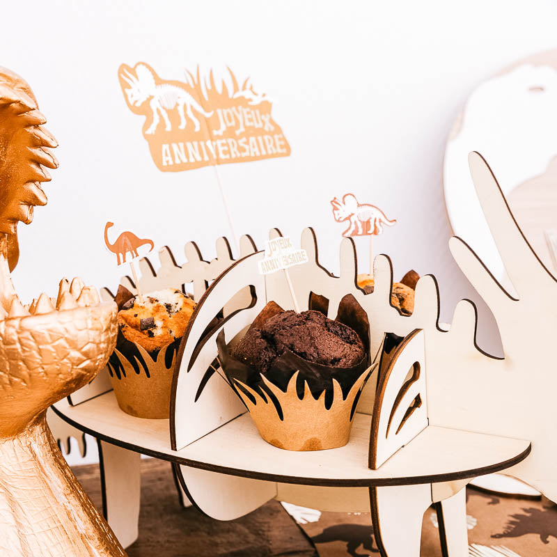 Dinosaurier Cupcake Display