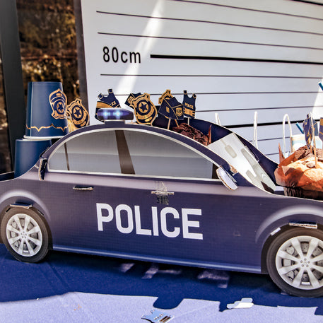 polizei auto cupcake display