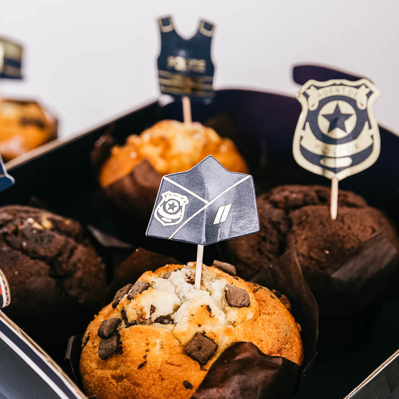 polizei cupcake topper