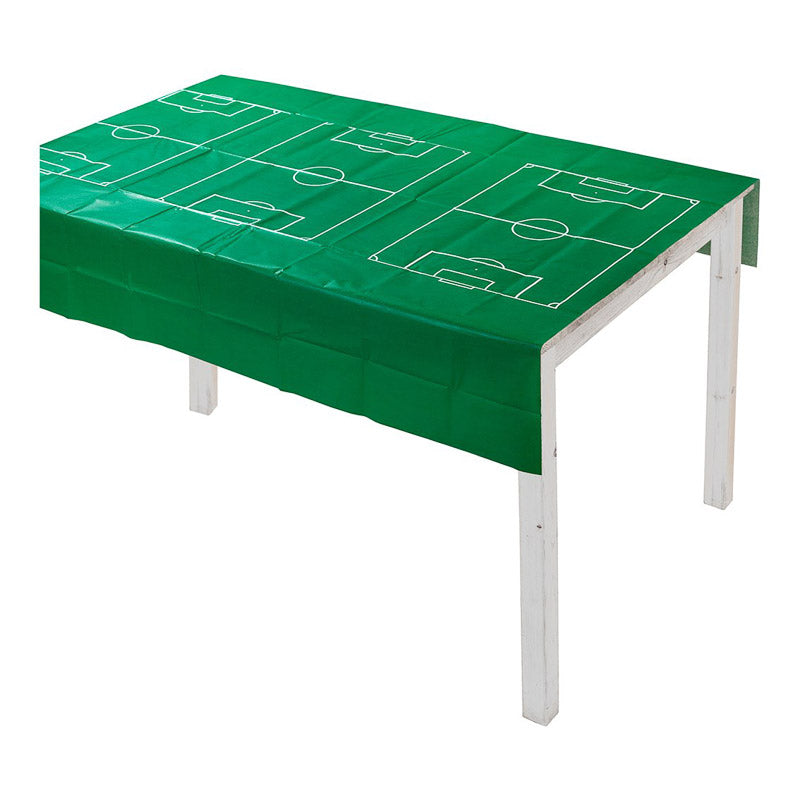 fussball tischdecke papier grün