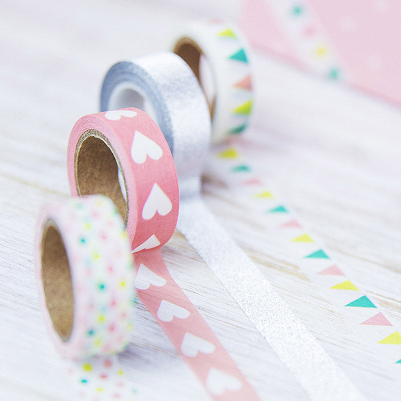 washitape set pastell bunt 