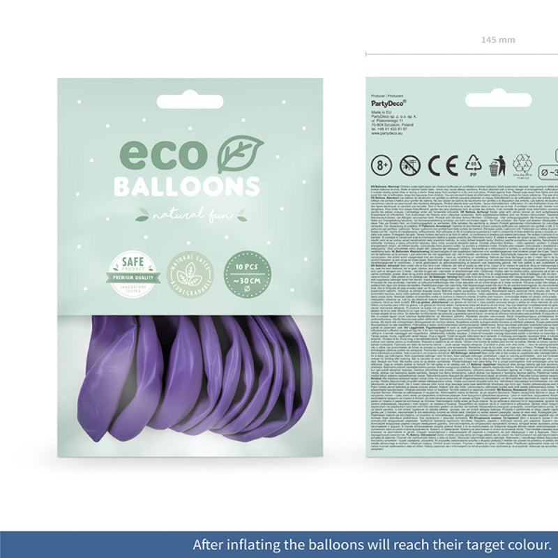 10 ECO Ballons hell lila