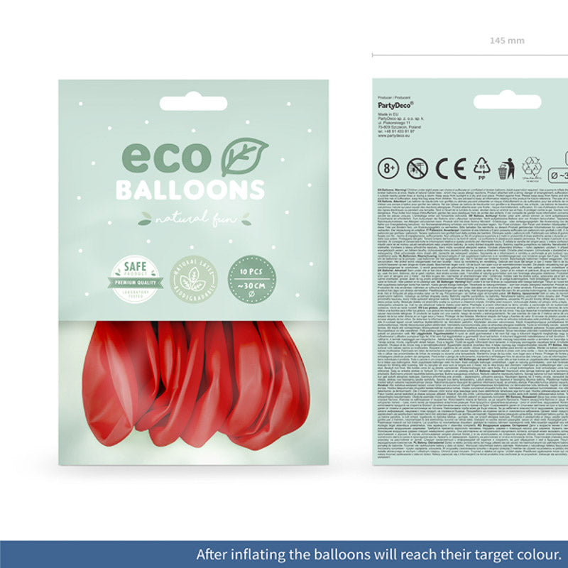 10 ECO Ballons rot