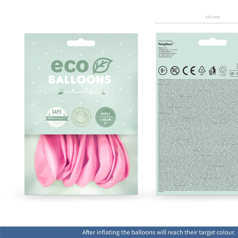 10 ECO Ballons hell rosa