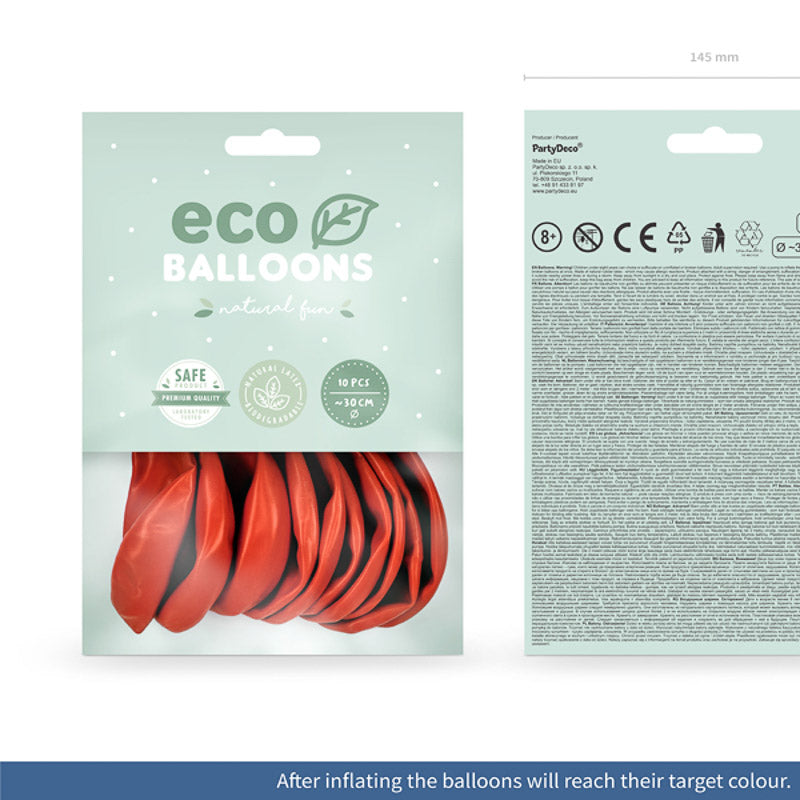 10 ECO Ballons koralle