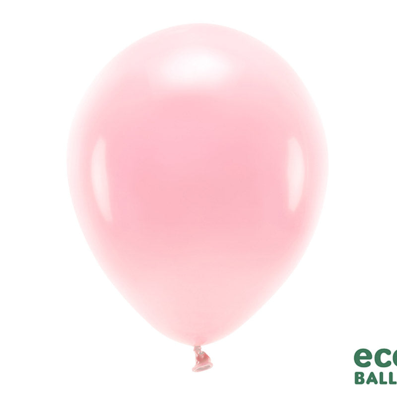 10 ECO Ballons pastell blush pink