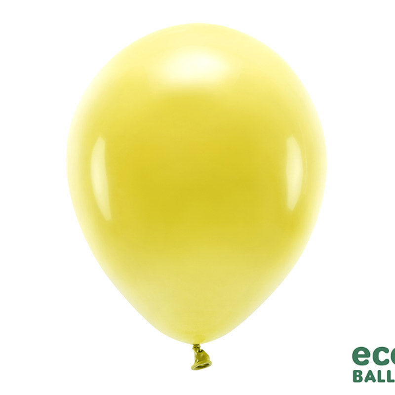 10 eco ballons gelb