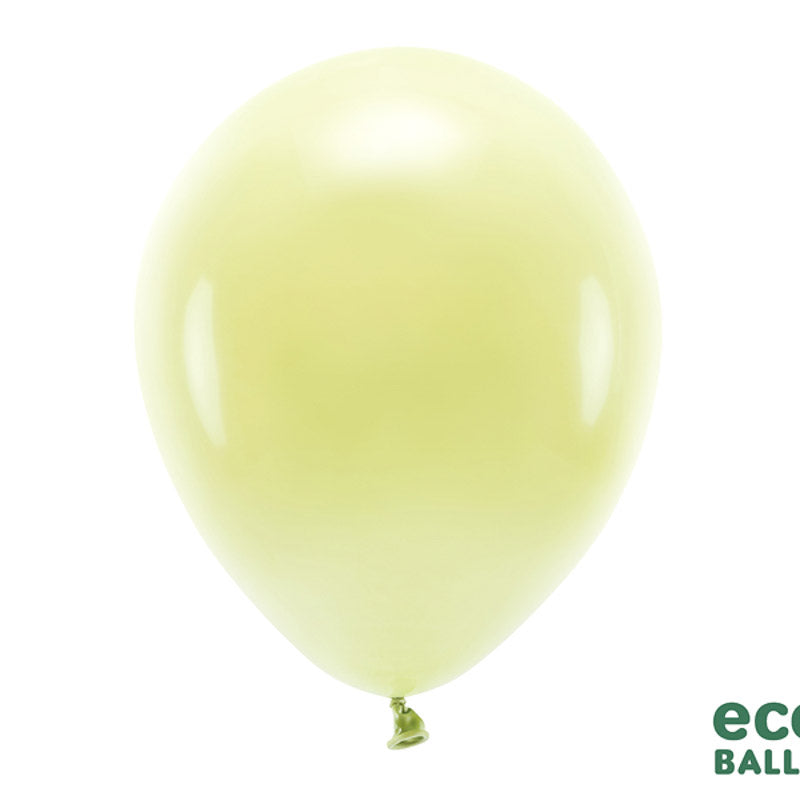 10 ECO Ballons hell gelb
