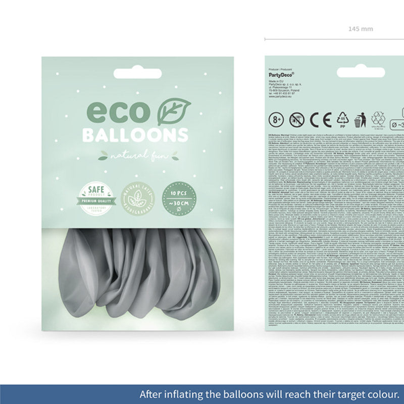 10 ECO Ballons grau