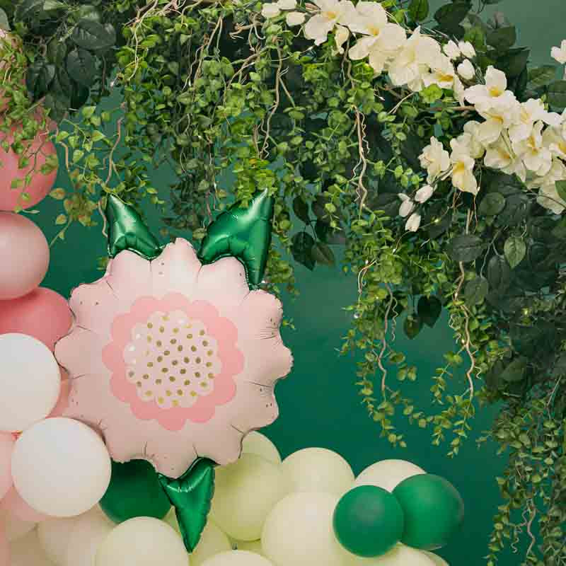 Blumen Folienballon - Rosa
