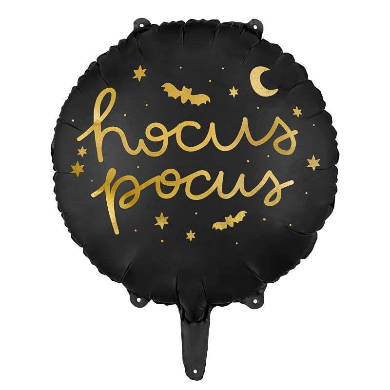 Hocus Pocus Folienballon Rund - Schwarz