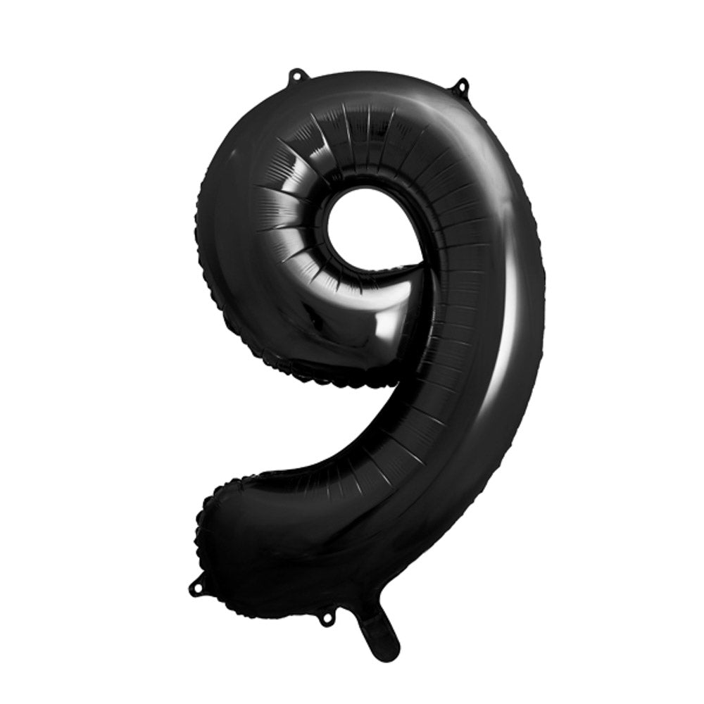 Zahlen Folienballon 0-9 Schwarz