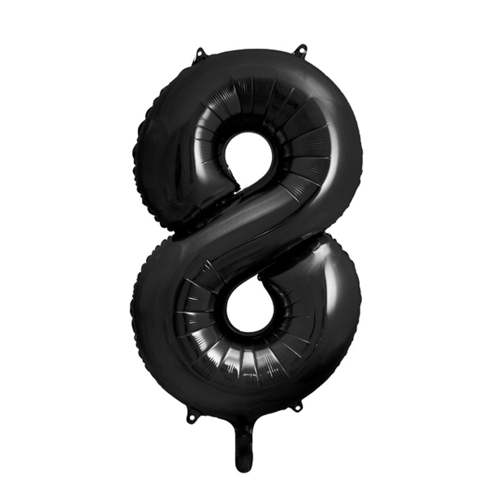 Zahlen Folienballon 0-9 Schwarz