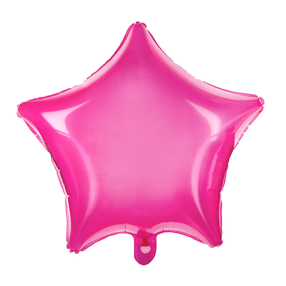 folienballon stern pink