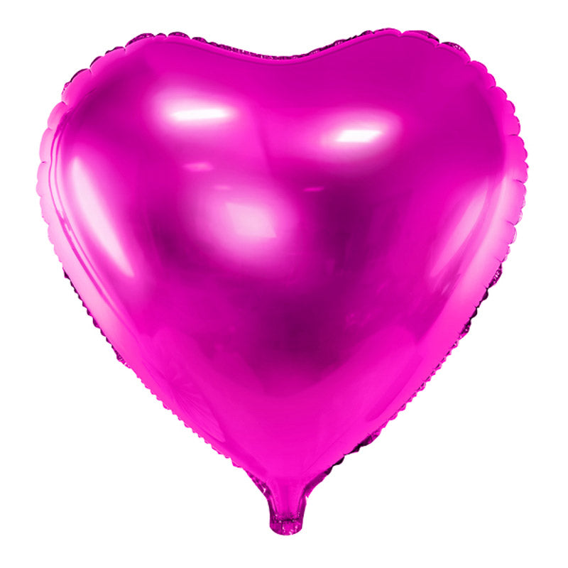 herz folienballon pink