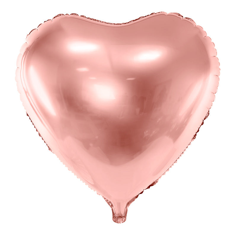 Herz Folienballon Roségold