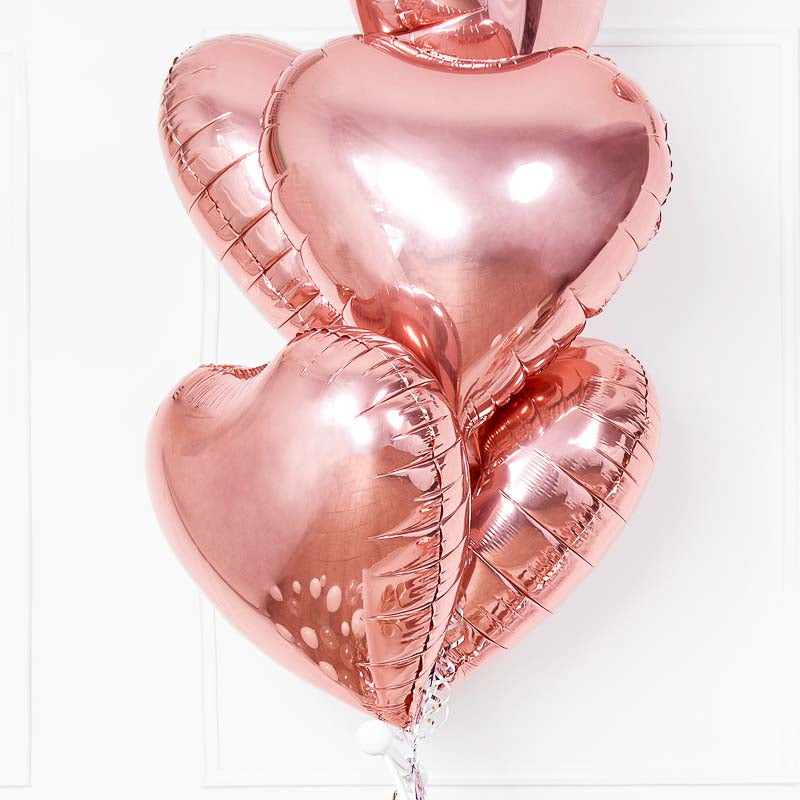 Herz Folienballon Roségold