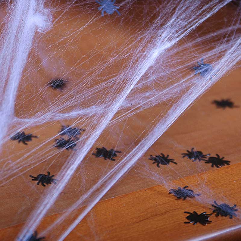 spinnen konfetti schwarz