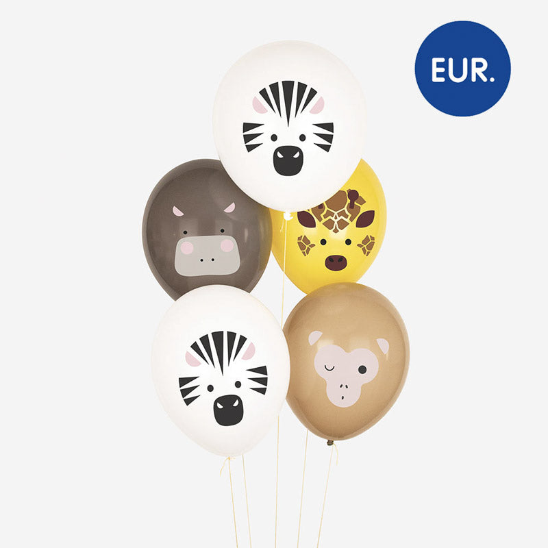 safari tiere ballon mischung