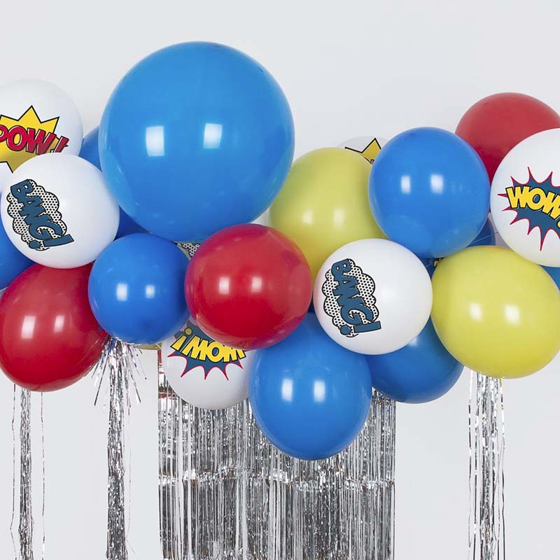 comic superhelden ballons