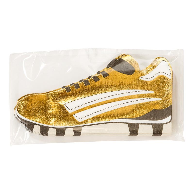 fussball schuhe servietten gold